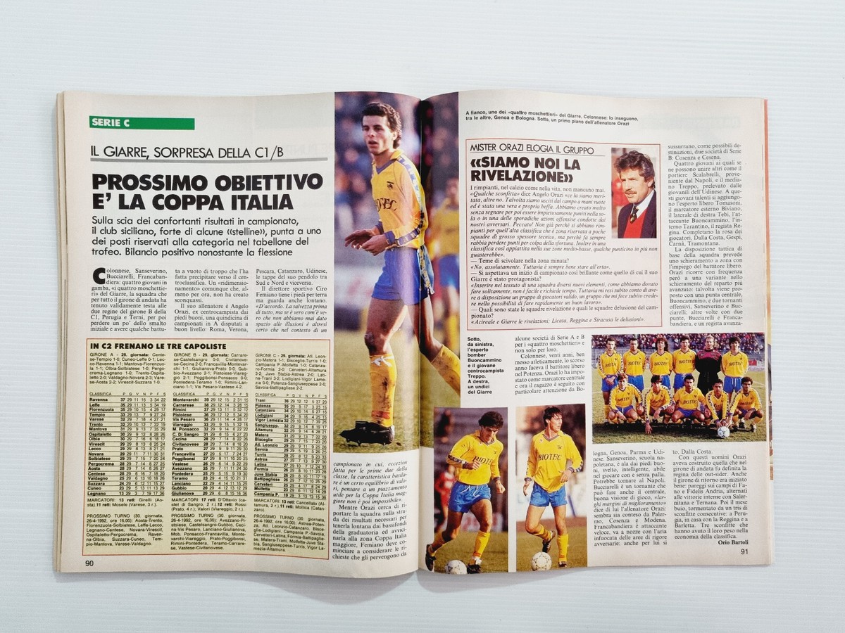 Guerin Sportivo Inserto Il Film Del Campionato 1991-1992 Giornata N°16