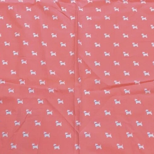 Sábana bajera plana y funda de almohada Tommy Hilfiger rosa blanco Scottie Schnauzer perro doble Foto 3 de 4