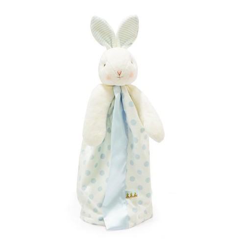 Bunnies By the Bay Carote BLU POIS BUNNY Lovey coperta di sicurezza nuova - Foto 3 di 3