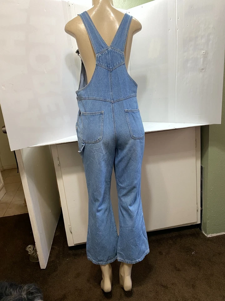 Vintage Años 90 JET - CONJUNTO Mono Carpintero Jean Denim Mujer TALLA 14/16 Foto 2 de 4