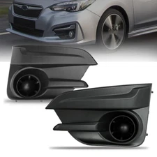 For Subaru Impreza 2017 2018 2019 Left&Right Bumper Fog Light Cover Bezel Grille