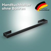 Edelstahl Handtuchhalter Handtuchreling Handtuchstange Ohne Bohren Schwarz 60Cm