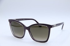 NEW JIMMY CHOO ALI/S LHFHA PURPLE SILVER AUTHENTIC SUNGLASSES 56-17