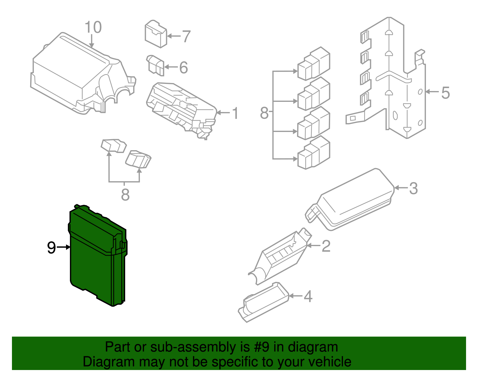 Genuine IPDM Integrated Power Distribution Module 284B71HR6A (NEED VIN