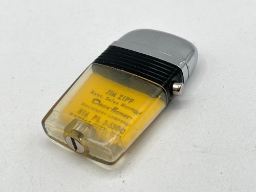 Vintage Scripto D-H Cat Dean-Hanes Machinery VU-Lighter w/ Black Band READ AS-IS - Picture 7 of 13