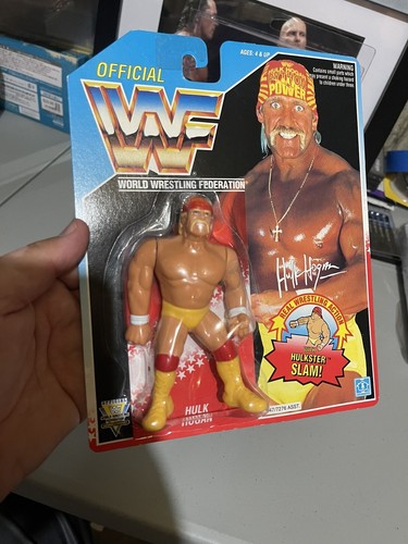 WWF Hasbro Hulk Hogan MOC Series 5 Hulkster Slam W...