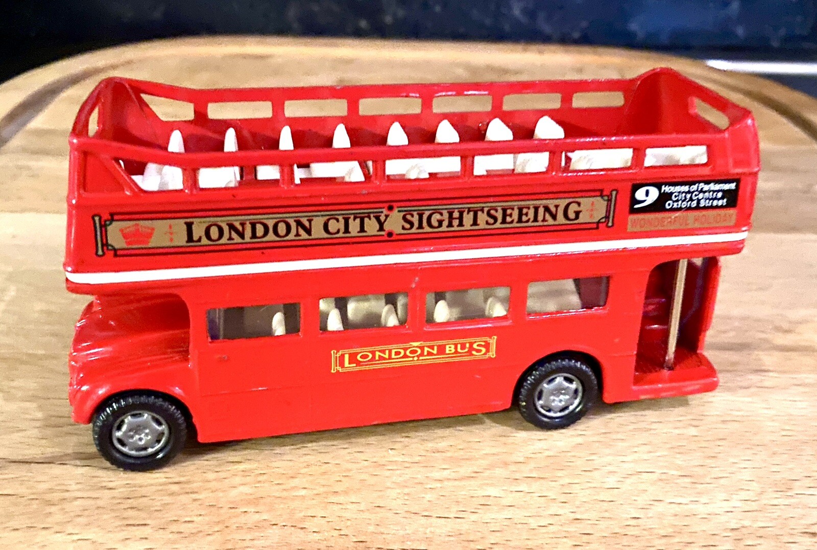 London Routemaster City Sightseeing Double Decker Open Top Bus Red Diecast Model