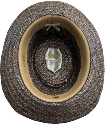 Lamson Hubbard Baltimore Vintage Hat Boater Straw MALTA Italy Custom Made 7 1/4