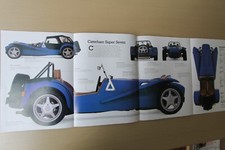 Original 1992 CATERHAM SUPER SEVEN 7 Encyclopedia extract with foldout section