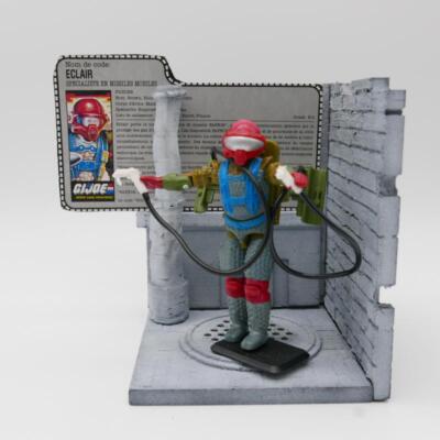 Figurine GI Joe Eclair (Fast Draw) – Vintage Avec Fiche Rétro – Hasbro