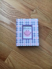 New Seasons Pink And Purple Checked Photo Book, New