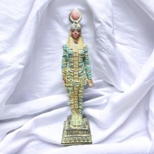 Ancient Antiquities Egyptian mummy statue of the goddess Isis Pharaonic BC