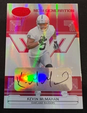 KEVIN McMAHAN 2006 Leaf Certified Materials Mirror Red #176 RC AUTO #090/118