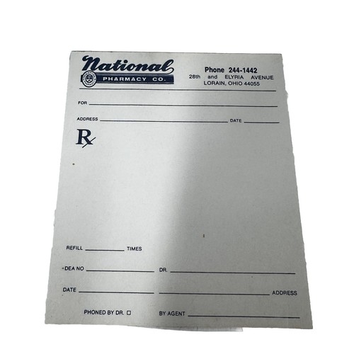 40 Prescriptions Medical Pharmcy Rx 1900s Ephemera Paper Note Pad - Picture 3 of 5