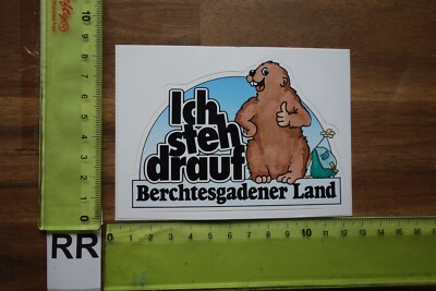 Alter Aufkleber BERCHTESGADENER LAND Bischofswiesen Marktschellenberg Ramsau (B