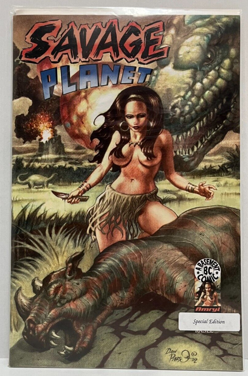 Cubierta exclusiva de Amryl Savage Planet #1 edición especial de Dan Parsons 500 copias