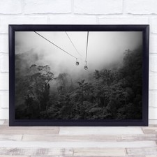 Heaven Way's Jungle Cable Car Lift Gondola Trees Forest Wall Art Print