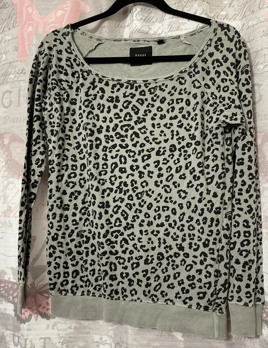 Guess leopard top cheap
