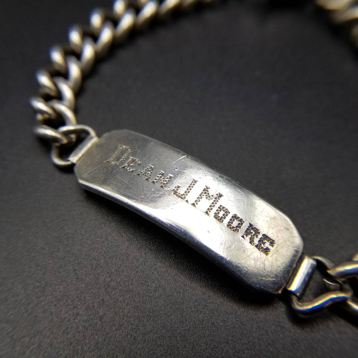 XL TRADE MARK ID Tag Octagonal Plate Heavy 925 Silver XL TRADE MARK ID Tag Octagonal Plate Heavy 925 Silver