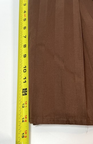 Dust Ruffle Bed Skirt Dark Brown 14 Inch Drop - Picture 3 of 5