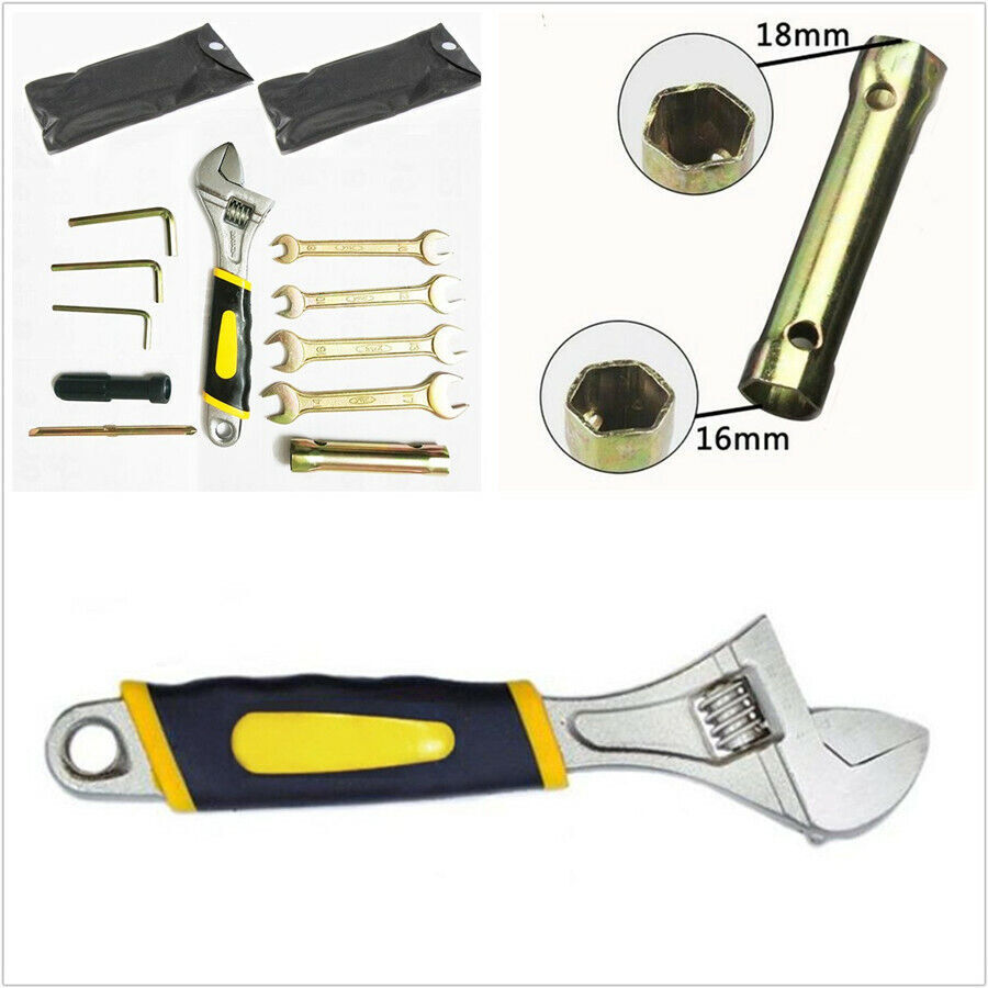 10 Pcs Motorcycle Bike Spark Plug Spanner Wrench Socket Tool Set