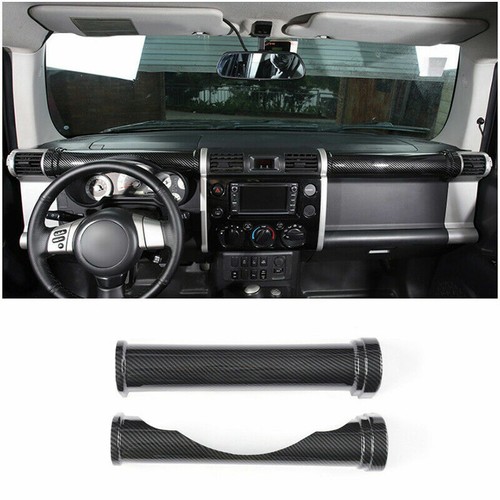 For Toyota FJ Cruiser 07-2014 Carbon Fiber Central Console Dashboard Strip Trim - 第 1/7 張圖片