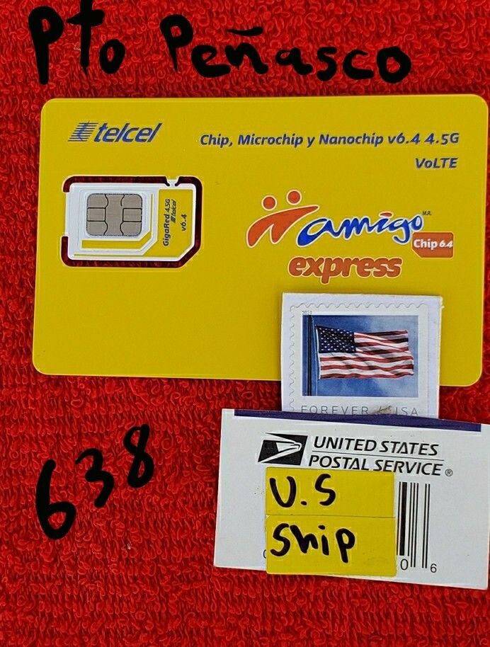 Telcel Sim Card ALREADY ACTIVATED LADA 638 De Puerto Pe asco Sonora telcel-sim-card-already-activated-lada-638-de-puerto-pe-asco-sonora
