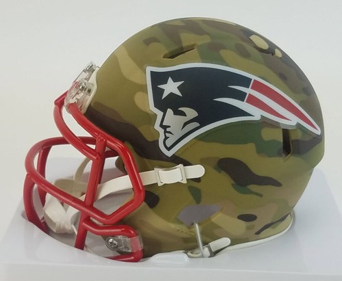 Deion Branch Autographed Signed New England Patriots Speed Camo Mini Helmet JSA - Picture 4 of 6