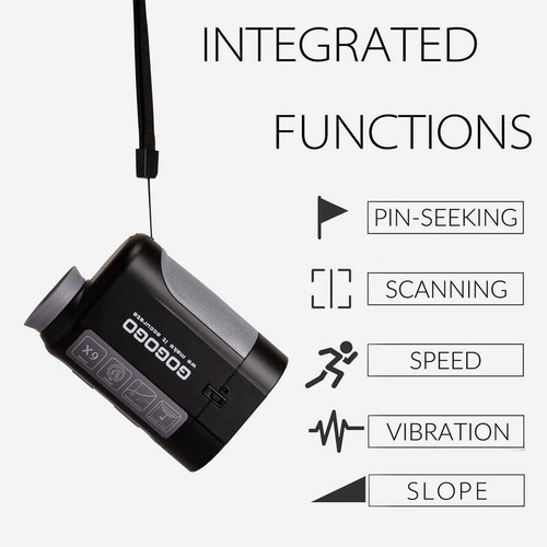 RangeFinder Golf - Negro | Gogogo Sport Slope Mode Escaneo Continuo | GS06 650Y - Imagen 3 de 9