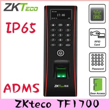 ZKTeco TF1700 TCP/IP Waterproof IP65 Fingerprint ADMS Door Access Card Reader
