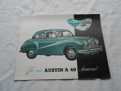 1952 THE NEW AUSTIN A 40 SOMERSET BROCHURE
