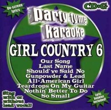 PARTY TYME KARAOKE Party Tyme Karaoke Girl Country 6 VERY GOOD CD