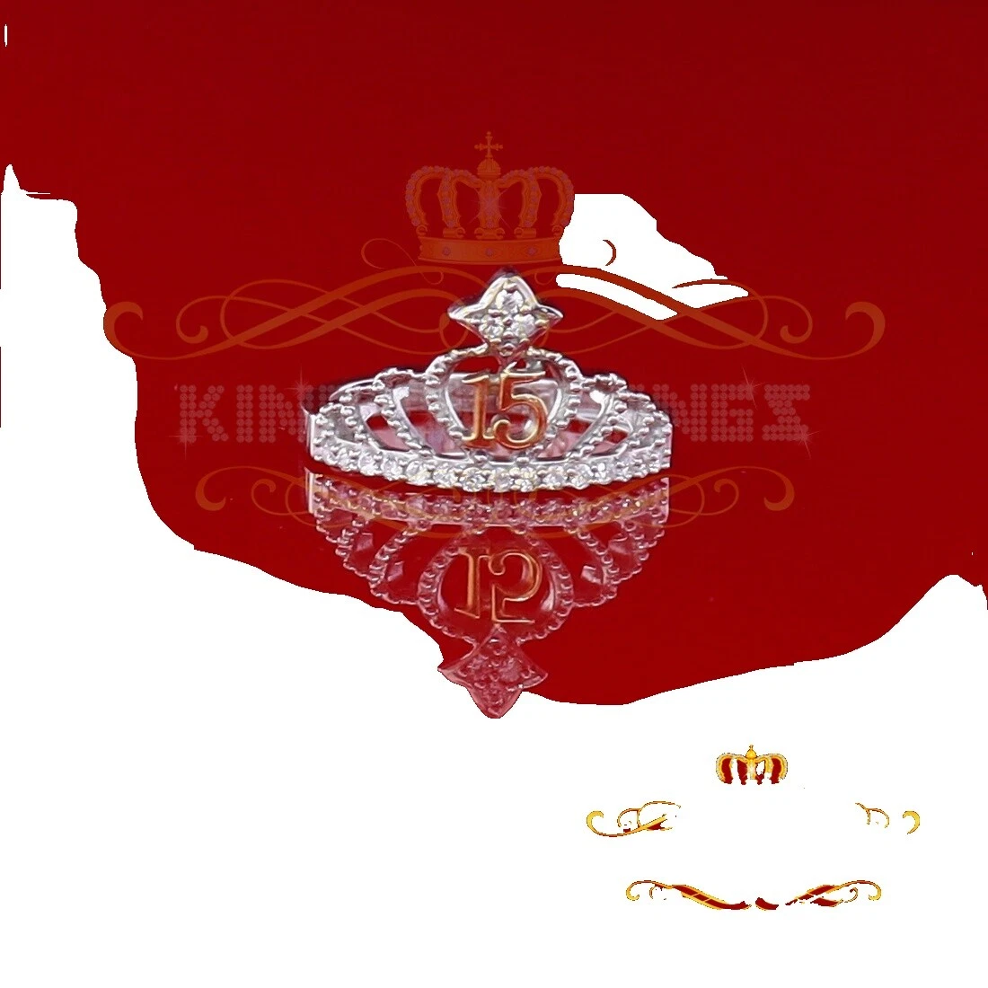 Cubic Zirconia cóctel anillos de plata de ley para hombres