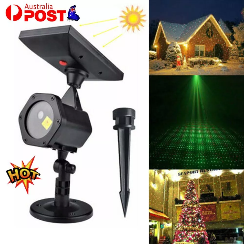Solar holiday cheap light projector