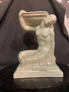 American Encaustic Tile Co. AETCO Pottery Figure Leon Victor-Solon Design