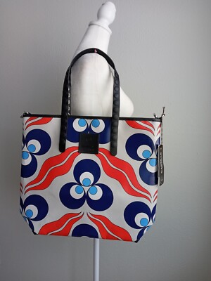 NWT GABSILLE-GABS ITALY Shopper Bag Tote Beach Large Colorful Limited Edition 