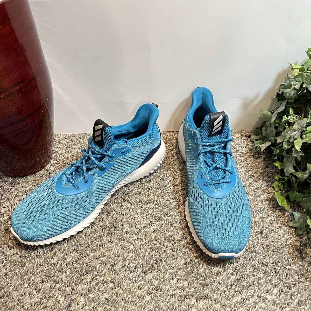 Adidas Alphabounce EM Mens 13 Running Shoes Sneakers Blue Adidas Alphabounce EM Mens 13 Running Shoes Sneakers Blue