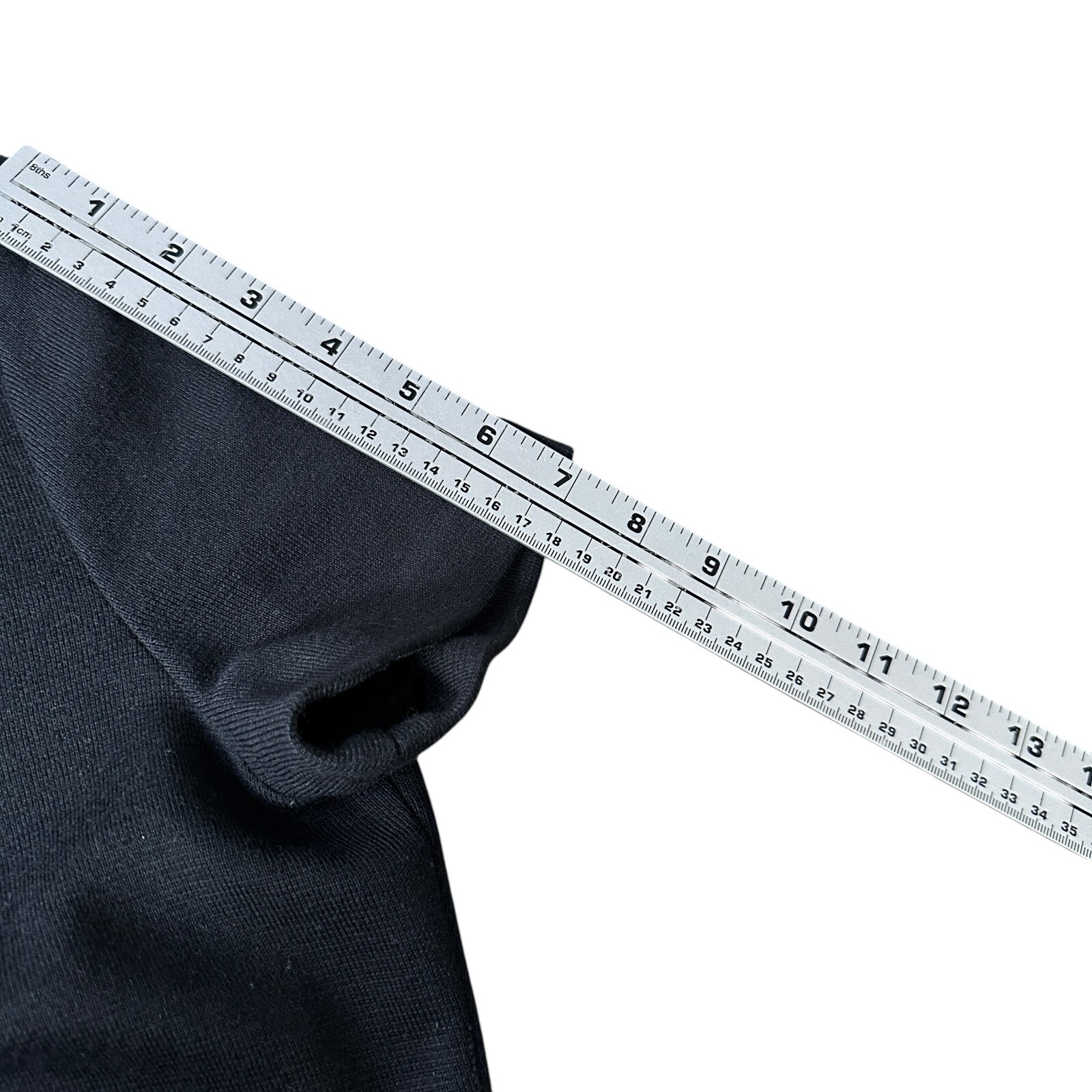 Tory Burch Anthea Wool Dress Women’s Small Black Front Pockets Short Sleeve thumbnail 10