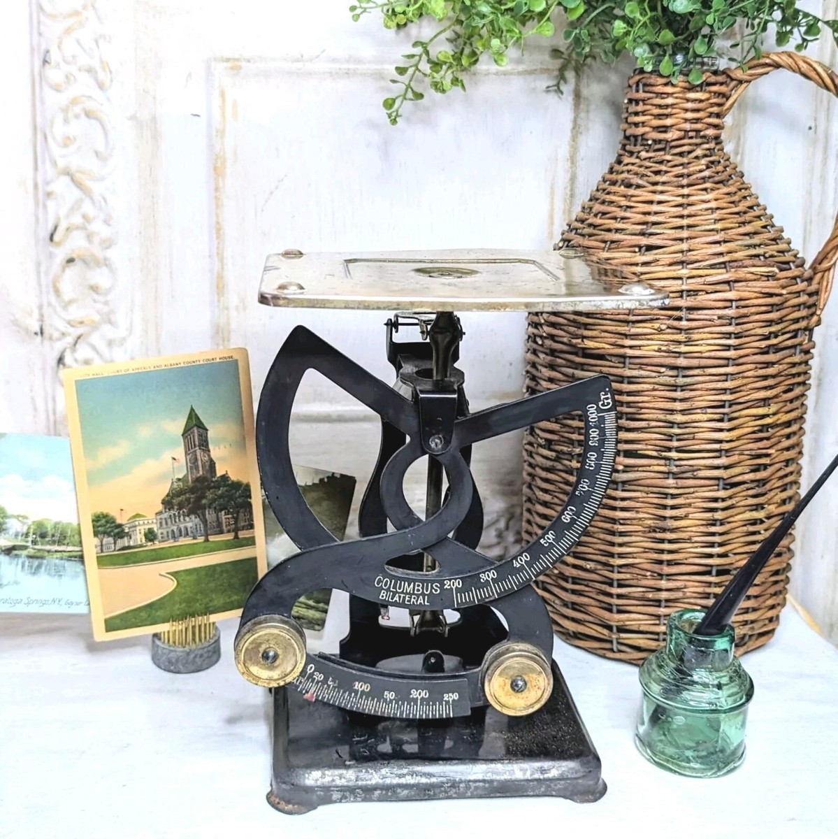 Vintage Antique Columbus Bilateral Postal Letter Scale | eBay
