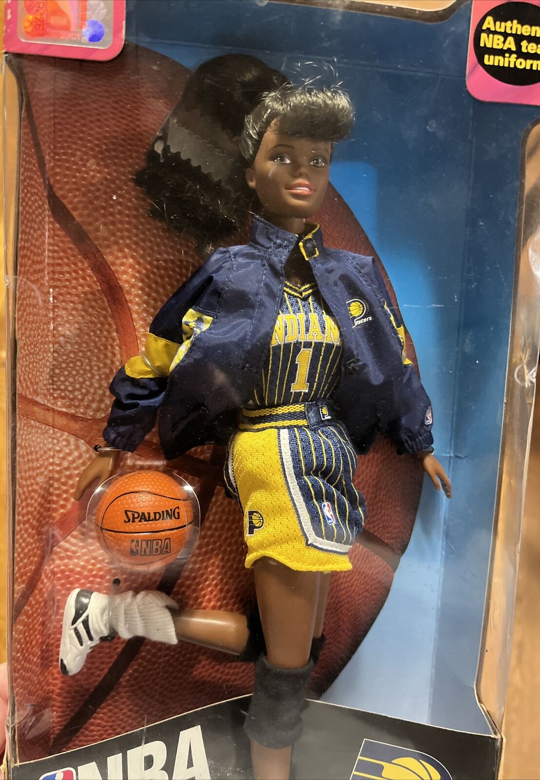 Vintage Mattel 1998 NBA Indiana Pacers Black African American Barbie Doll Sealed