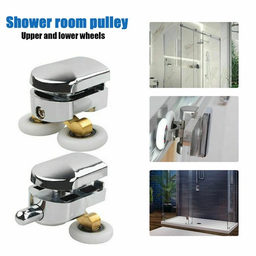4 X Twin Shower Screen Door ROLLERS/Runners/Wheels Top & Bottom 23mm Replacement - Picture 9 of 11