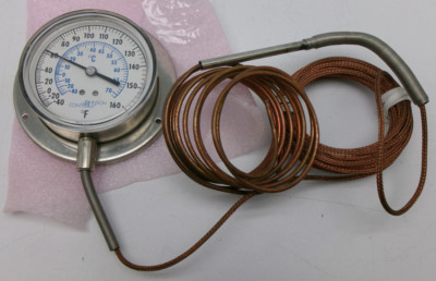 JOHNSON CONTROLS T-2100-202  SURFACE MOUNT THERMOMETER T2100202 NEW #378E