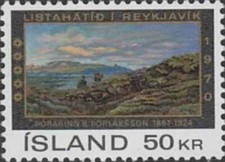 Timbre Arts Tableaux Islande 399 ** (39290)