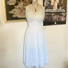 Vintage 60 s Vanity Fair Nightgown Baby Blue Style No 3232929