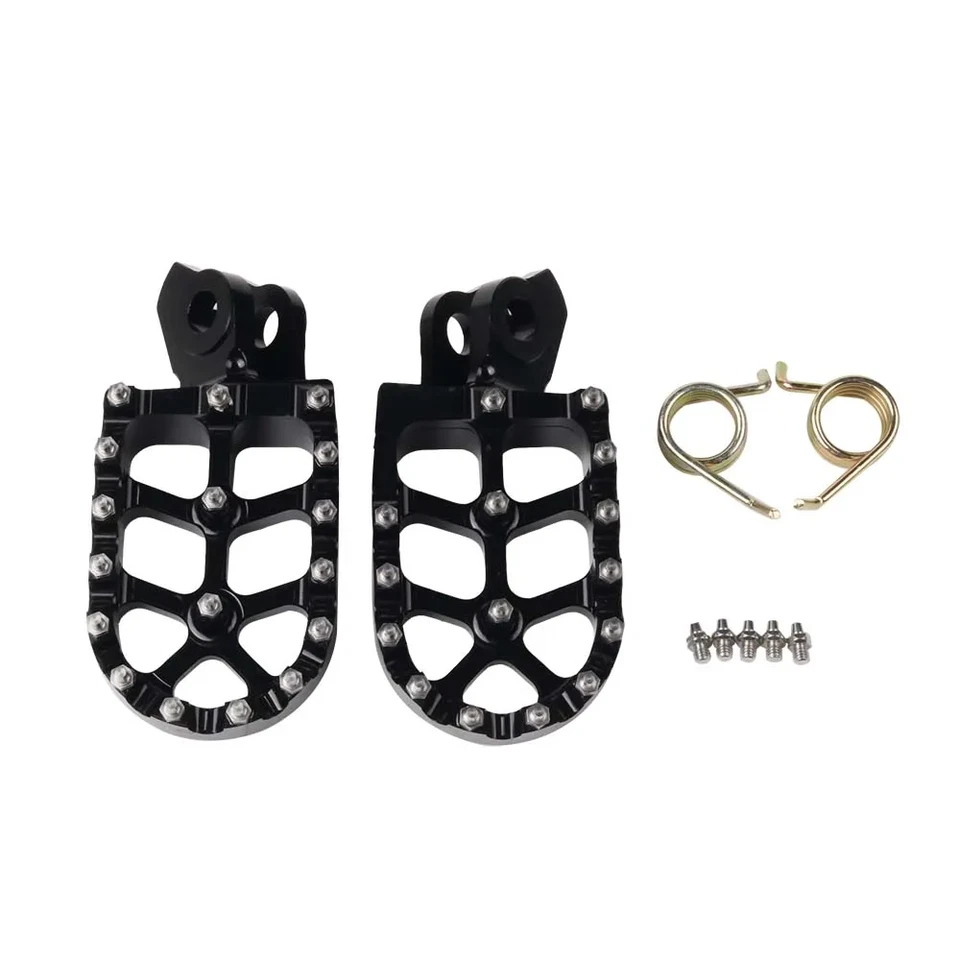 BLACK Foot Pegs Footpegs Footrest Foot For Suzuki RMZ250 RMZ450 RMX450Z RMZ - Imagem 4 de 4