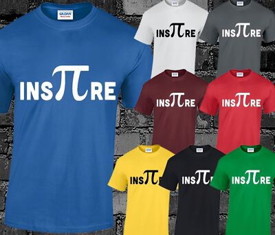 Inspire PI Herren T-Shirt lustig Geek Mathematik Witz Top Nerd Urknall Theorie Geschenkidee