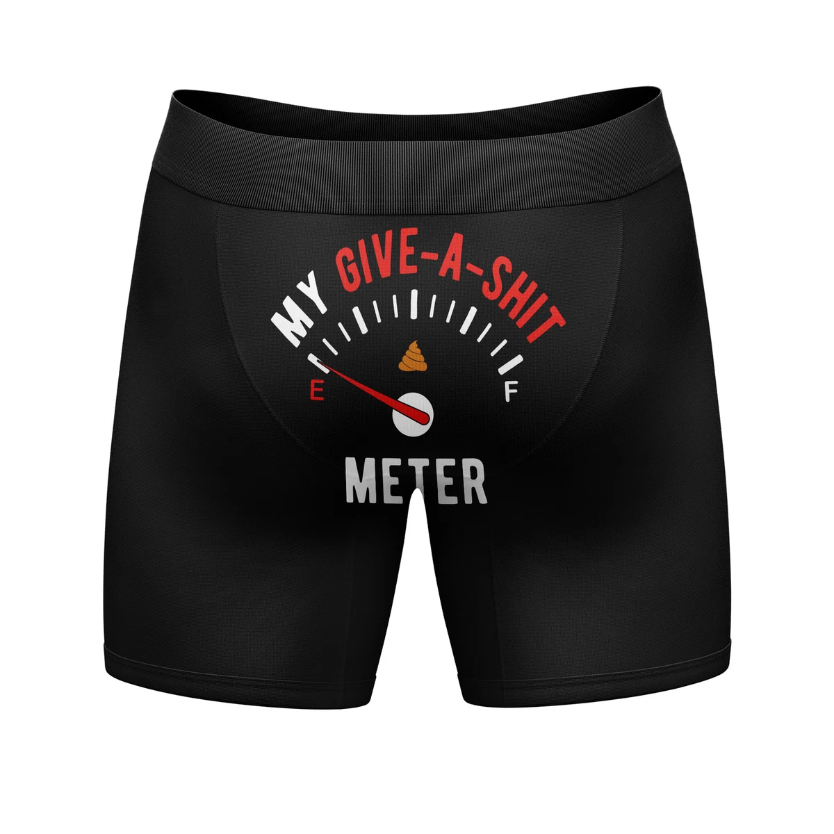 Mens My Give A Meter Boxer Briefs Funny Sarcastic Saying Novelty Underwear