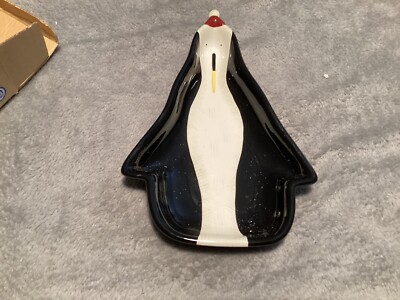small penguin dish the nature of Christmas by Tim Coffey New in Box