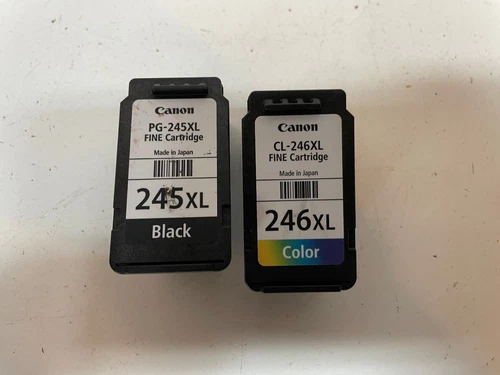 Used Virgin Empty Ink cartridges Canon PG-245XL CL-246XL 2 PCS