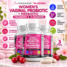 3 PACK Clean Nutraceuticals Vaginal Probiotics for Women